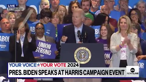 LIVE- Vice President Kamala Harris campaigns with Pres. Biden in Pittsburgh