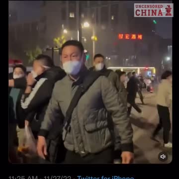 Chengdu China, The CCP Deploying Thugs To Brutalize Crowds
