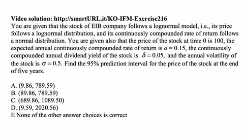 Exam IFM exercise for April 7, 2021