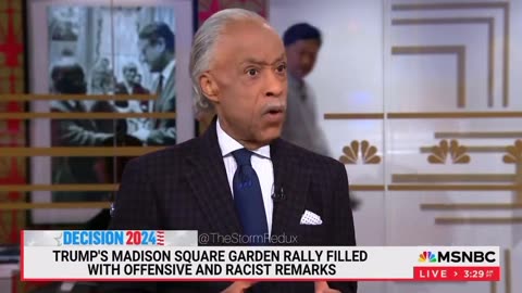 Al Sharpton says MSG was a Nazi rally because Trump said he wants a suntan on his white skin