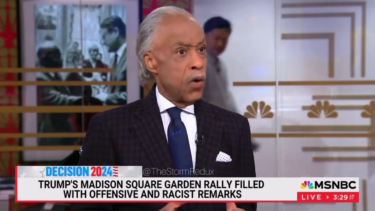 Al Sharpton says MSG was a Nazi rally because Trump said he wants a suntan on his white skin