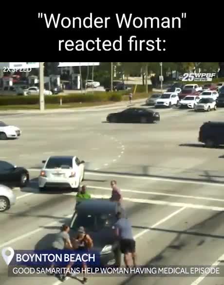 A quick reaction to a car accident