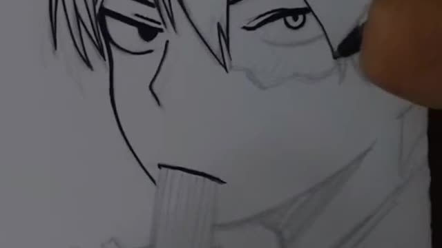 Speed drawing Todoroki Shoto (Boku no Hero academia)