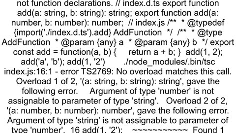 How to apply a function type to a function declaration