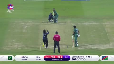 T20 world cup 2021 Pakistan 189/2 vs Namibia