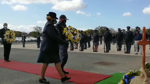 SAPS holds memorial for murdered top cop Charl Kinnear