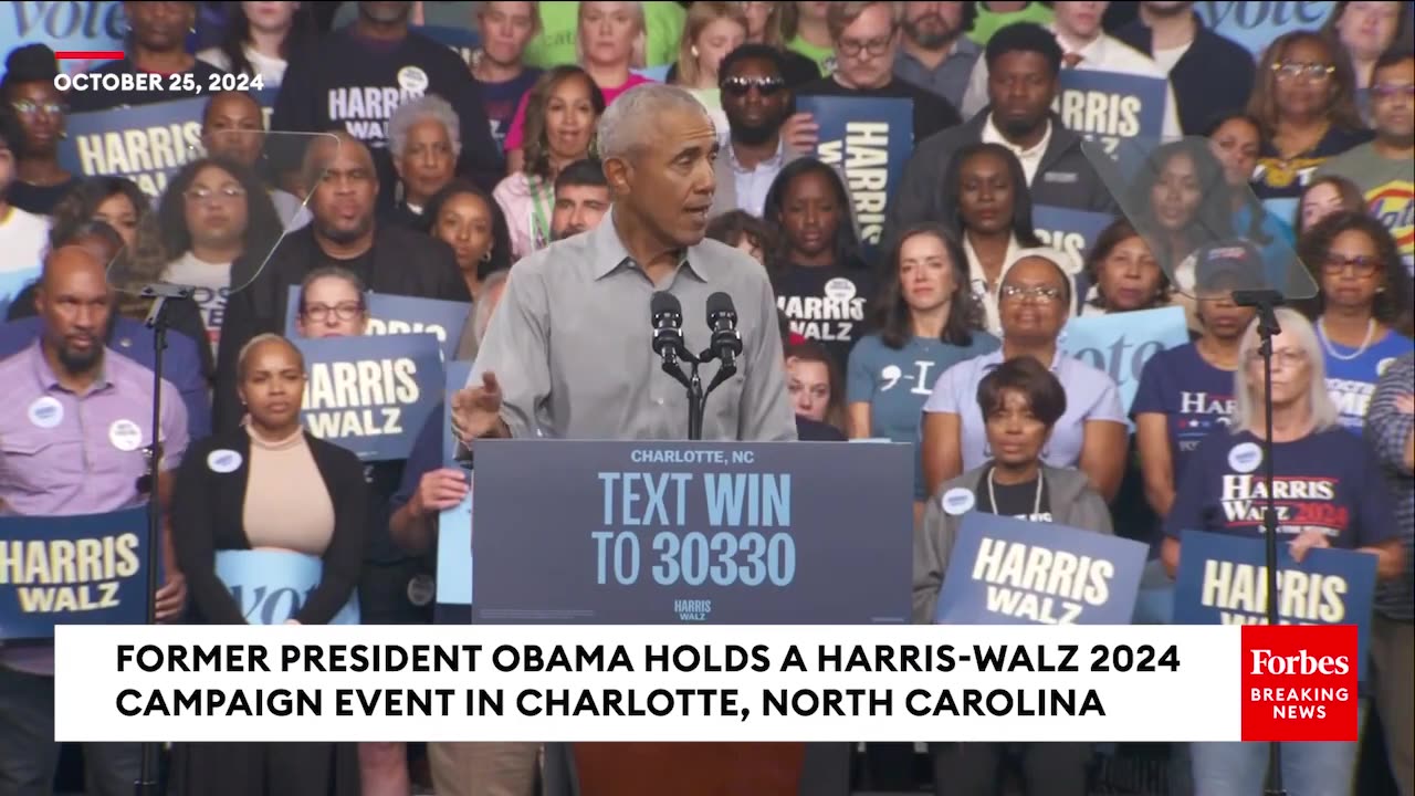 Obama Rails Against Trump During NC Rally- The Phony Macho Tough Guy Act Is Not Real Strength