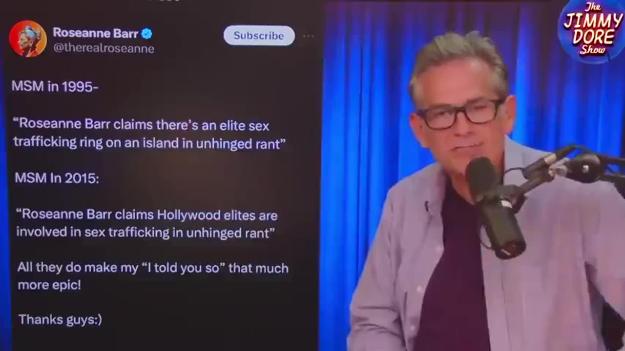 USA IS FULL OF PEDOS SAYS ROSANNE BAR