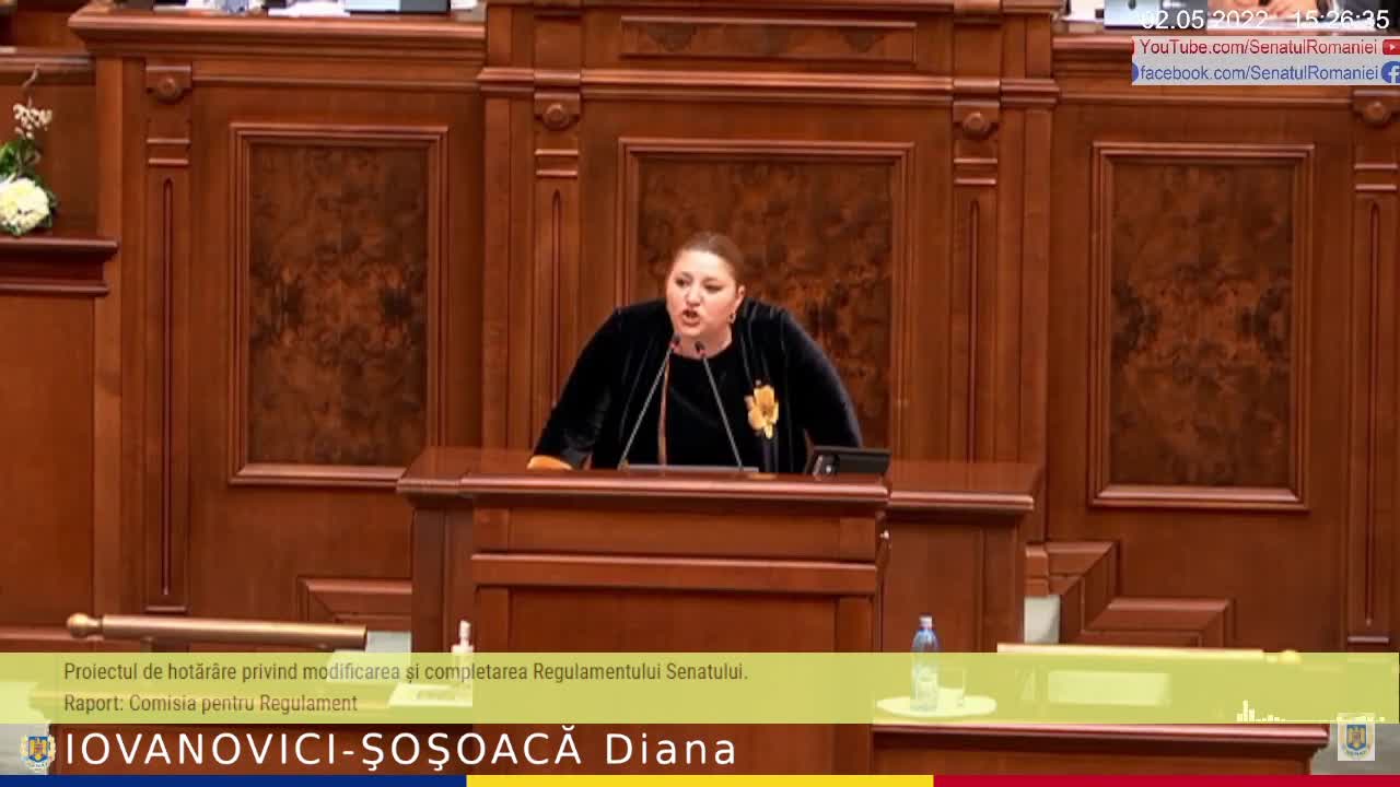 Proiectul de hotărâre privind modificarea și completarea Regulamentului Senatului