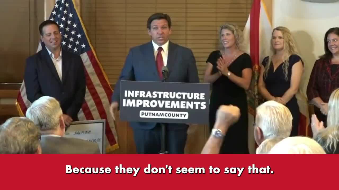 DeSantis Can we actually agree that women get pregnant and not men
