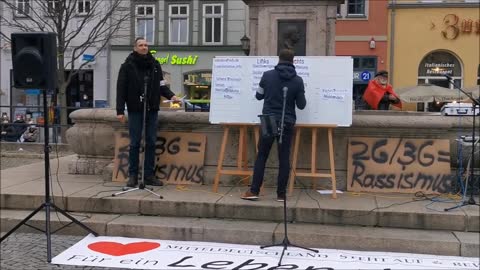 2G und 3G stoppen - Jena, Markt, 20 11 2021 - Redebeiträge / Auflagen / Polizeidurсhsage