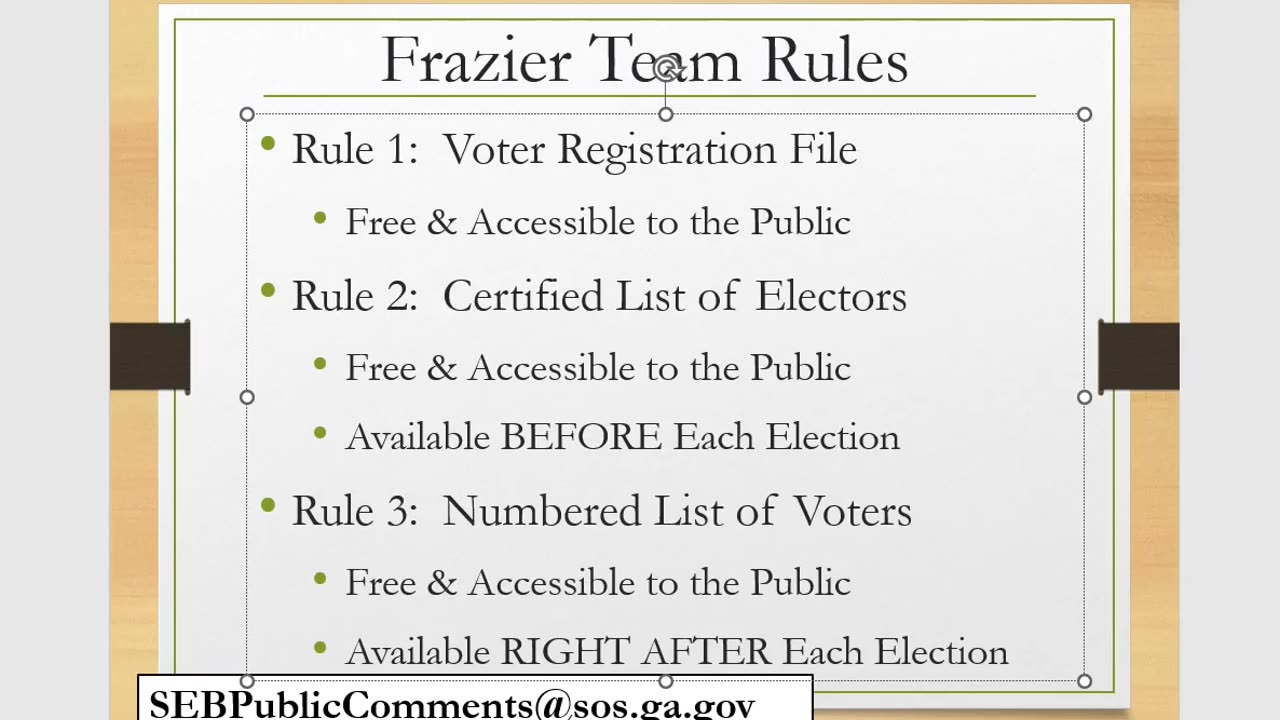 Call to Action on Three Rule Changes to SEB by Team Frazier