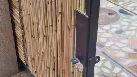 bamboo railing gate