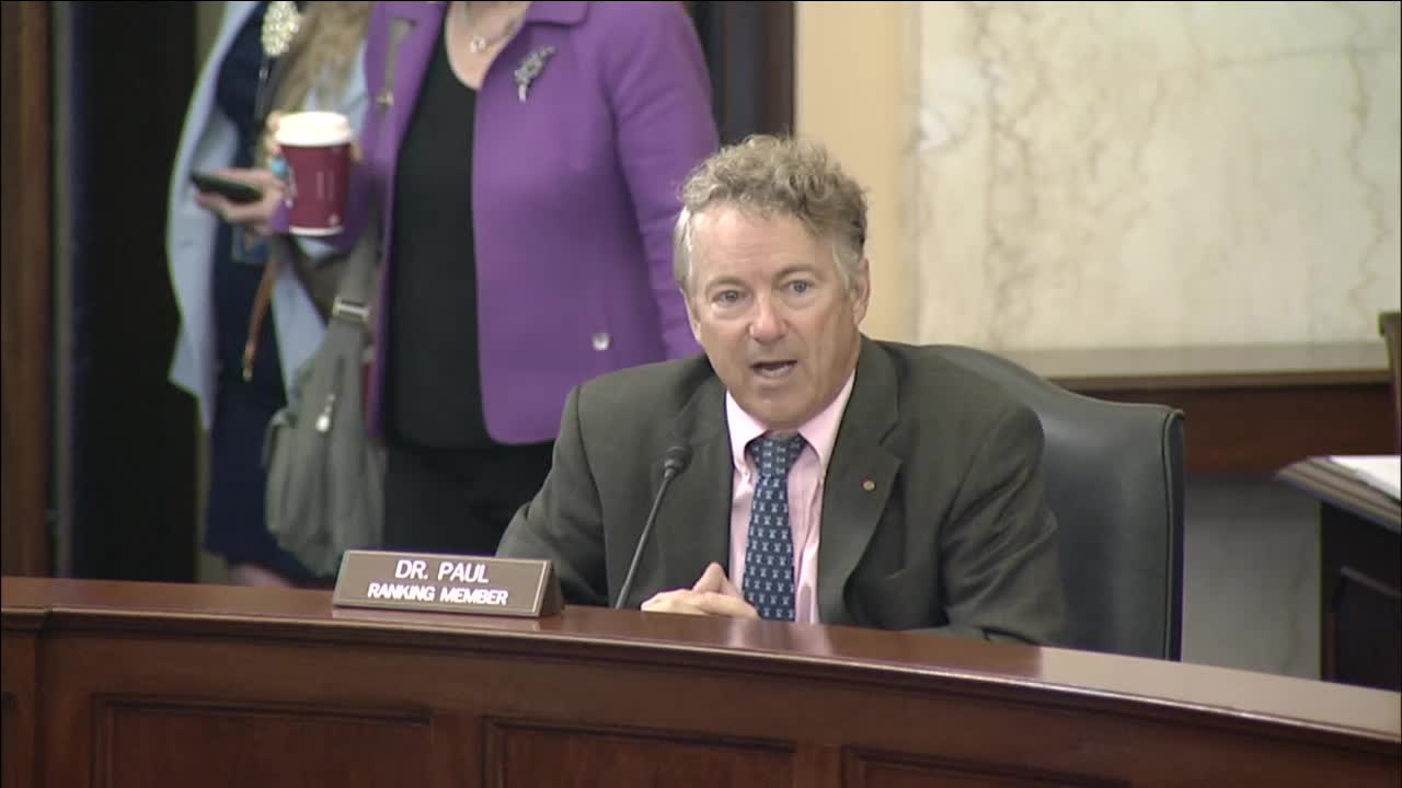 Dr. Rand Paul Addresses Unnecessary Spending and Abuse by SBIR Mills - September 22, 2021