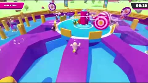 Getting 1:20 tail time in Fall Guys