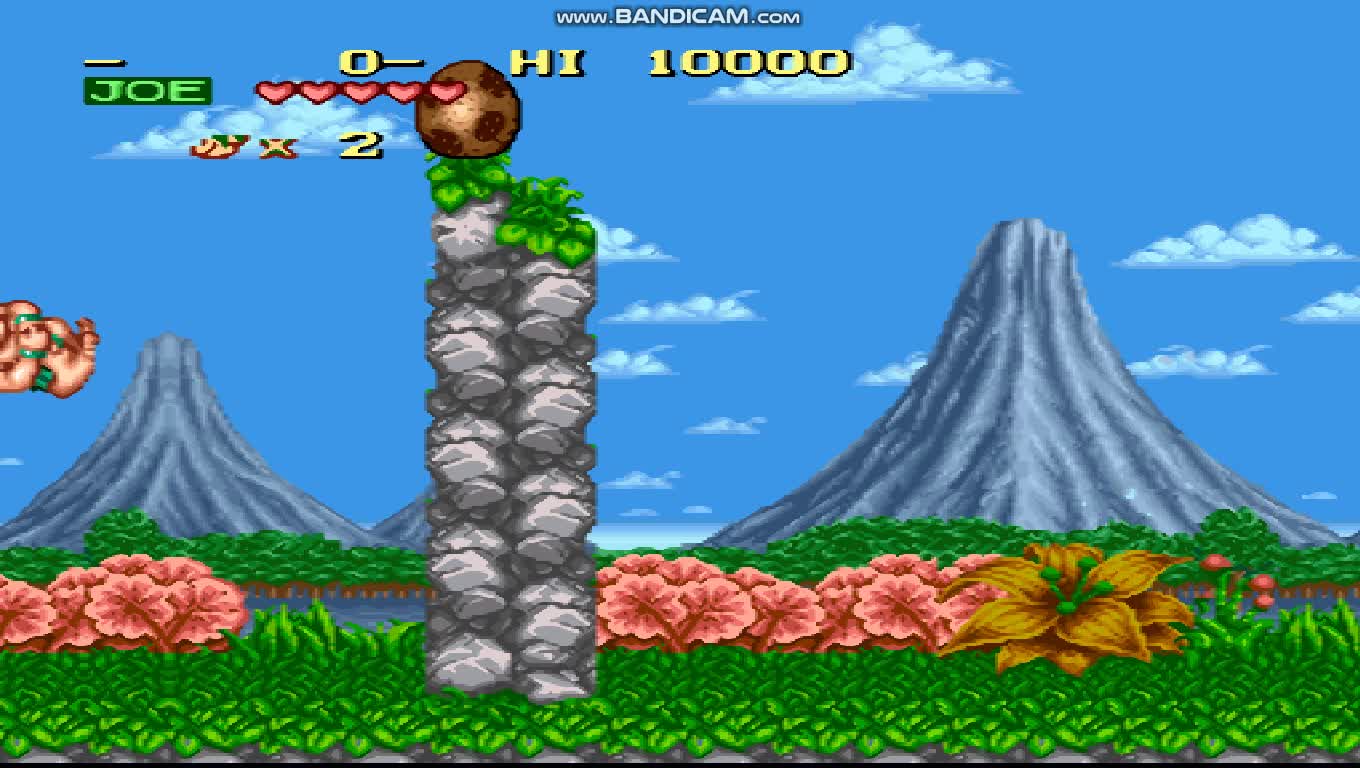 Joe & Mac - Arcade Classic, Game, Gaming, Game Play, SNES, Super Nintendo