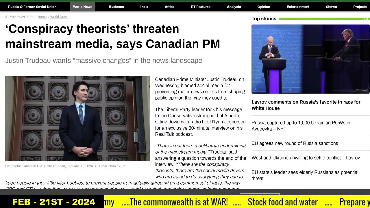 Canadians Censored to death ! we will disappear from the information wars