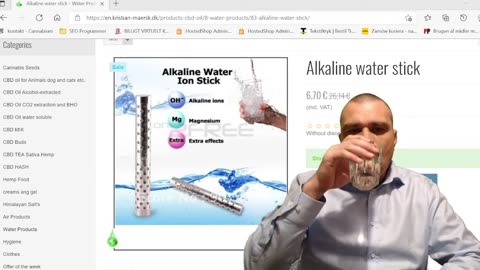 Alkaline water stick