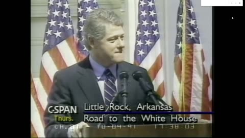 MAGA Extremist, Bill Clinton, 1991 announcement speech calls to "Make America Great Again"