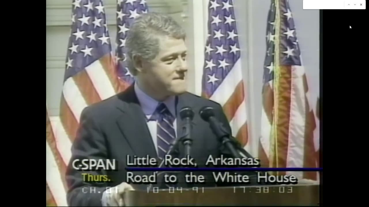 MAGA Extremist, Bill Clinton, 1991 announcement speech calls to "Make America Great Again"