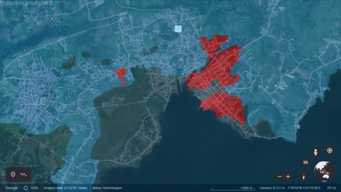 Siege of Marawi in 40 seconds using Google Earth