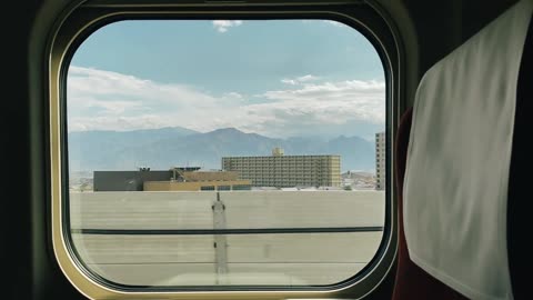 City View from a Train Window