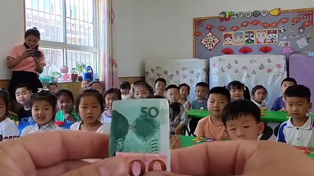 Magic show in class room