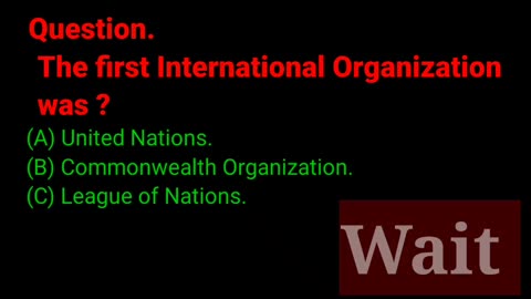 knowledge and information about International Organization