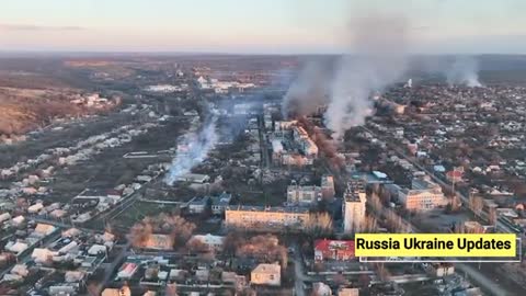 Bakhmut drone view