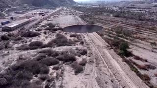 Chilean authorities investigate large sinkhole