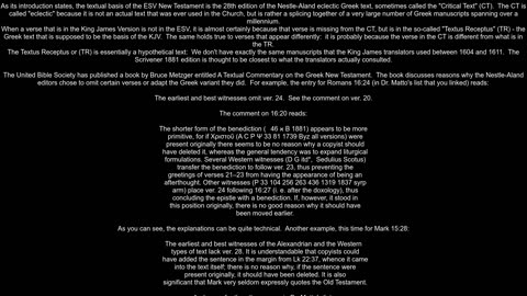 ESV verse removed Where are the explanations found