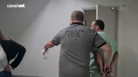 Médico anestesista é preso: veja momento que polícia dá voz de prisão a Giovanni Quintella Bezerra