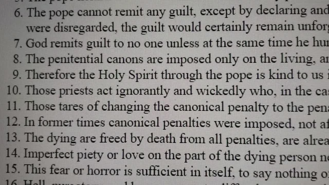 READING LUTHER'S 95 THESES THAT STARTED THE REFORMATION