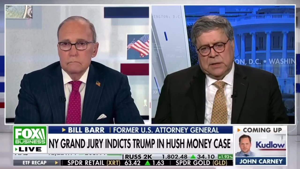 Barr says we have crossed the rubicon and calls the persecution of President Trump an abomination
