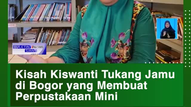 Kisah Kiswanti Tukang Jamu di Bogor yang Membuat Perpustakaan Mini