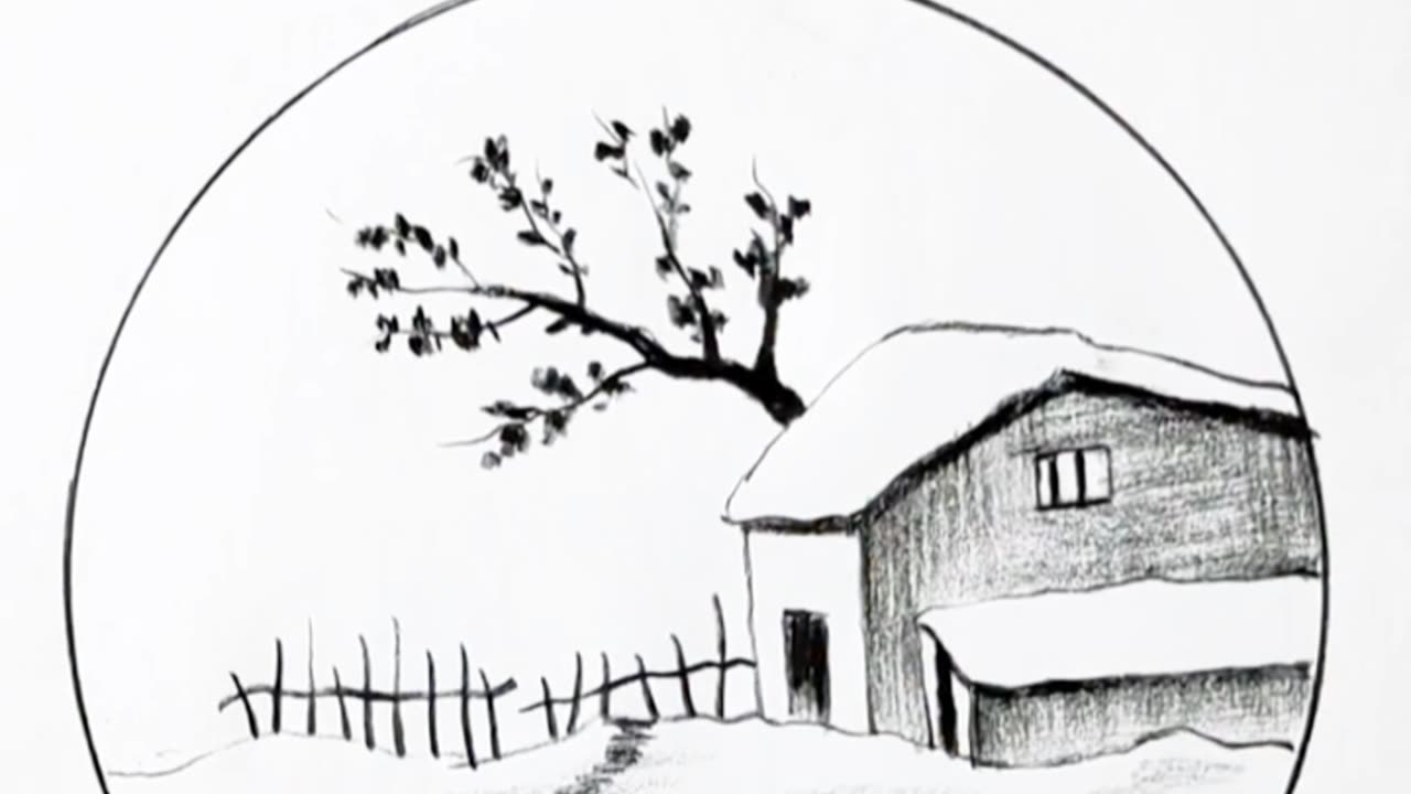 Dream Cottage Sketch Unveiled 🏡✨ | Mesmerizing Art Reveal!