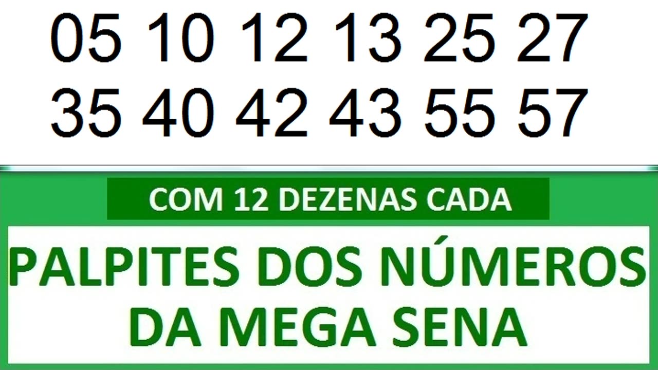 PALPITES DOS NÚMEROS DA MEGA SENA COM 12 DEZENAS 2m 2n 2o 2p 2q 2r 2s 2t 2u 2v 2w 2x