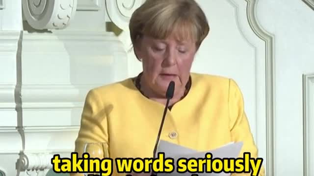 Merkel : "We should take Putin's words seriously