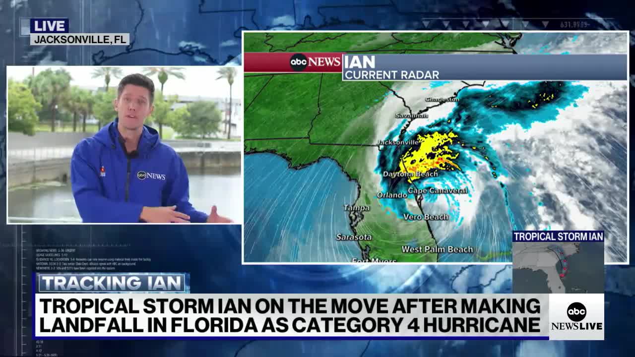 Tropical Storm Ian expected to gain strength as it moves up Florida’s east coast