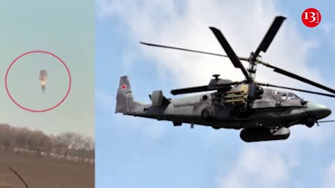 Ukrainian Armed Forces destroy Russian Ka-52 helicopter near Avdiivka