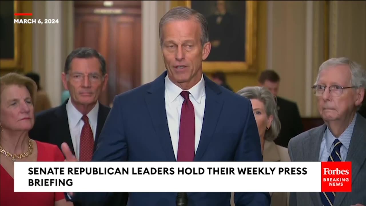 BREAKING NEWS- McConnell And GOP Leaders Rip Biden, Democrats At Pre-SOTU Press Briefing