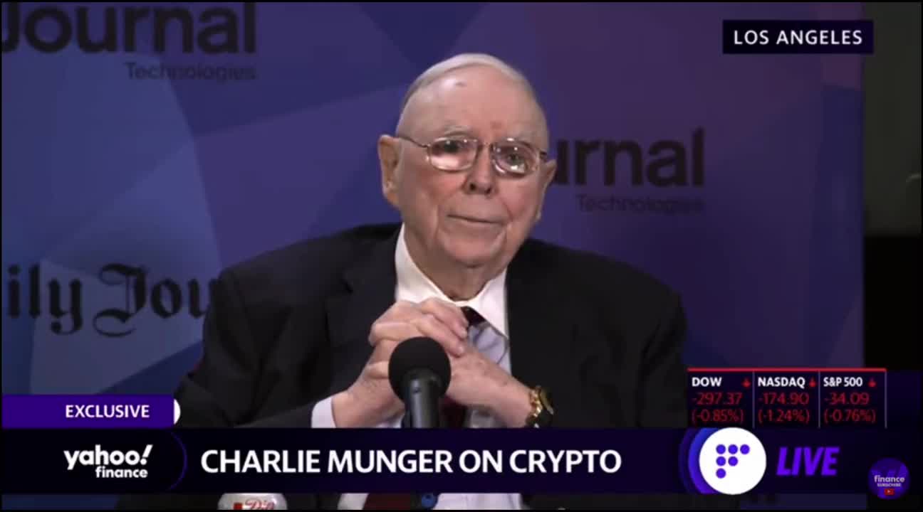 Charlie Munger admires the Chinese for banning cryptocurrencies