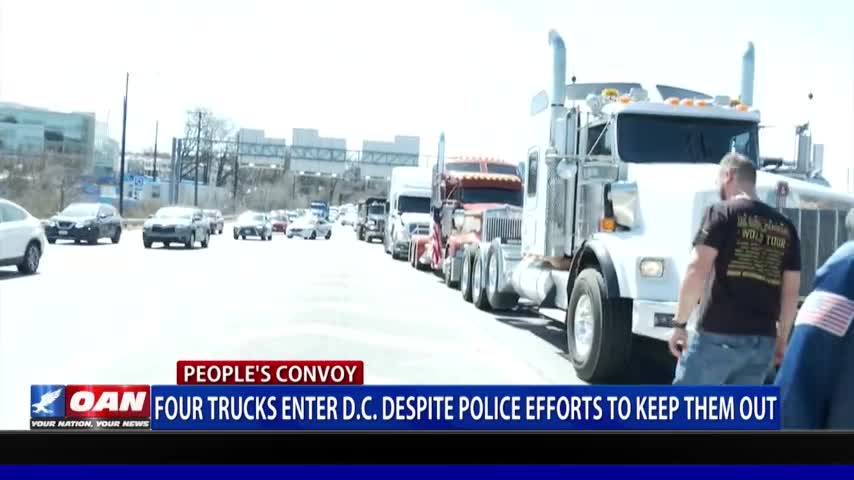 Breaking: some Truckers entered DC to protest peacefully