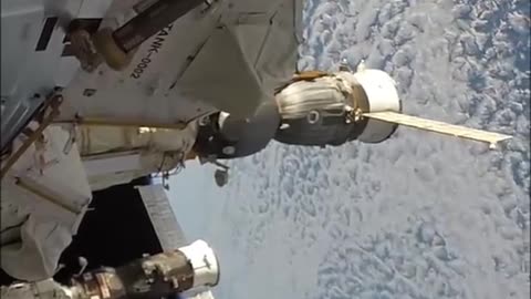 NASA Astronaut Space Walk Outside the ISS