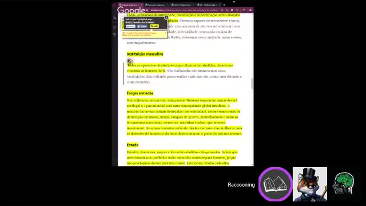 Ccoon News - A -utopia- feminista