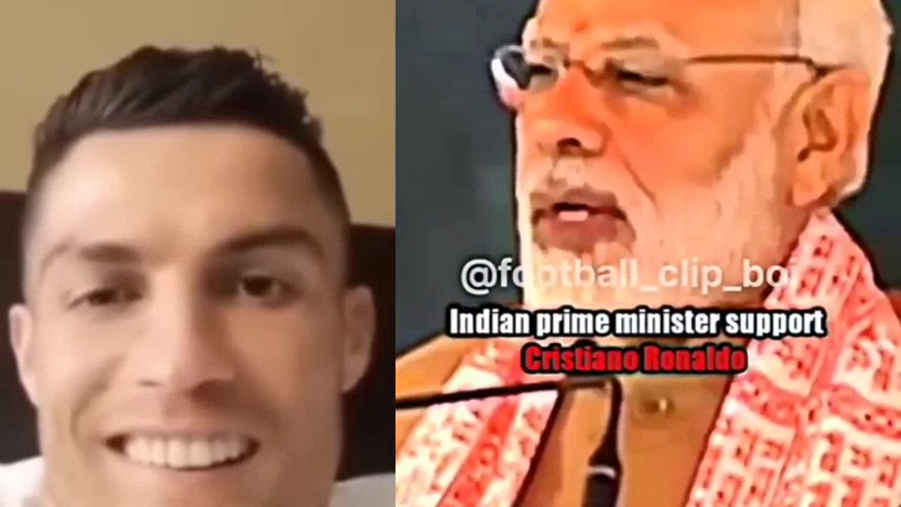 Indian Prime Minister Support Cristiano Ronaldo 🫡
