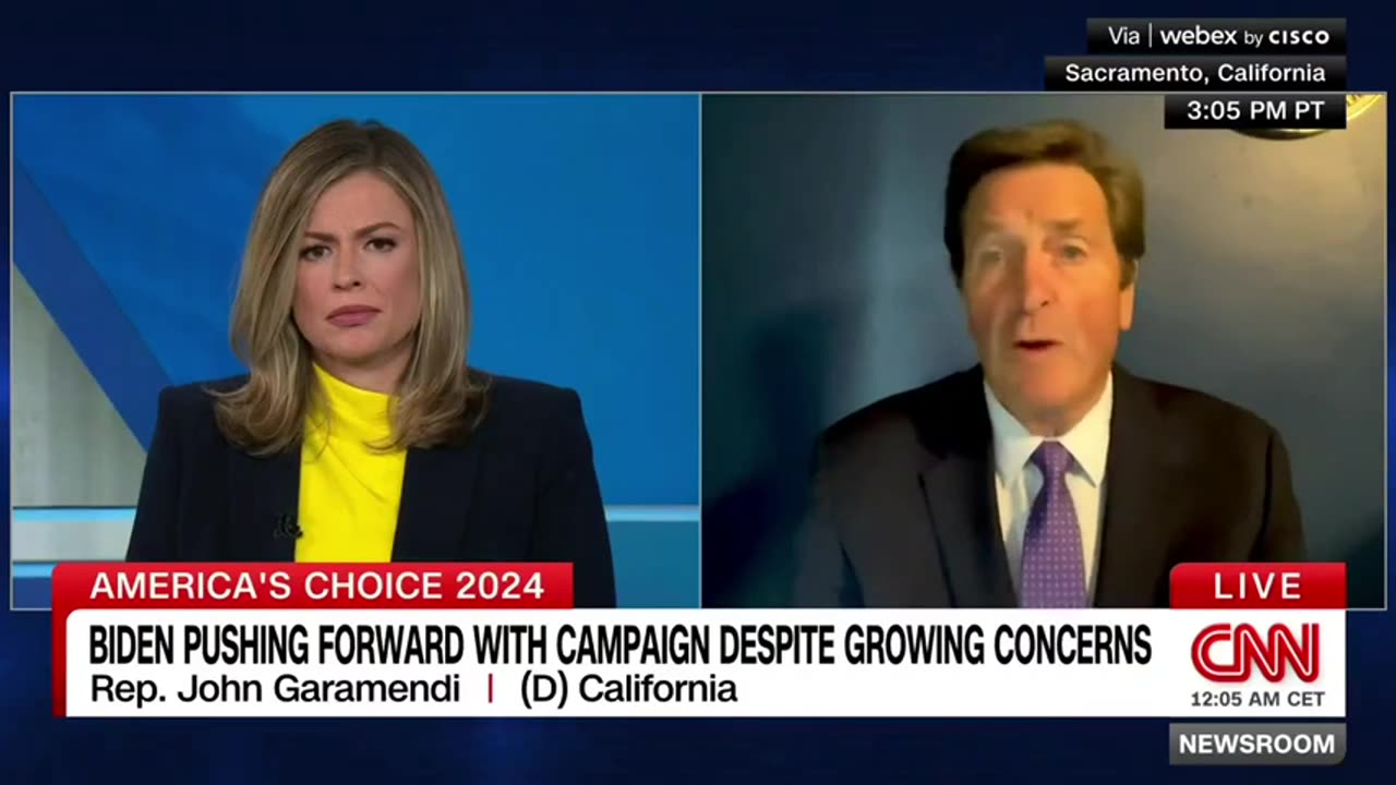 Rep Garamendi Tries To Spin For Biden: Trump Has Dementia