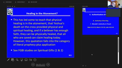Sunday March 5, 2023 Life of the Messiah 82: His Authority over Disease 2