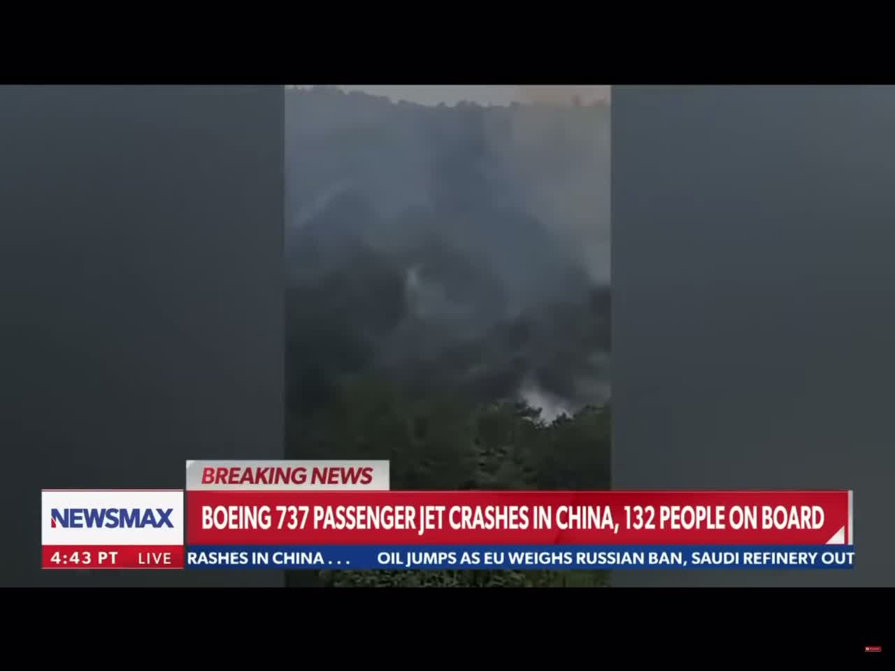Boeing 737 falls out of the sky in China / All 132 on board presumed dead