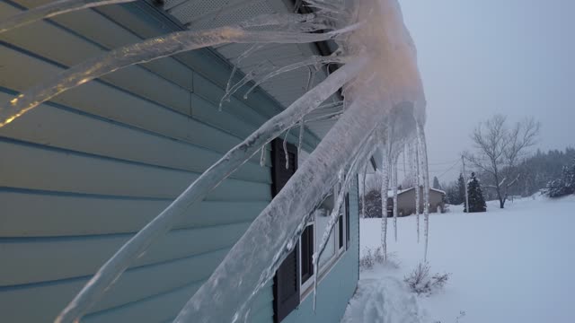 Creepy ice blocking me from entering my home